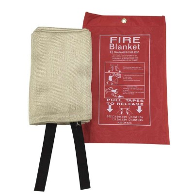 0.4 Mm Twill Weaving Material White Fiberglass Fire Blanket